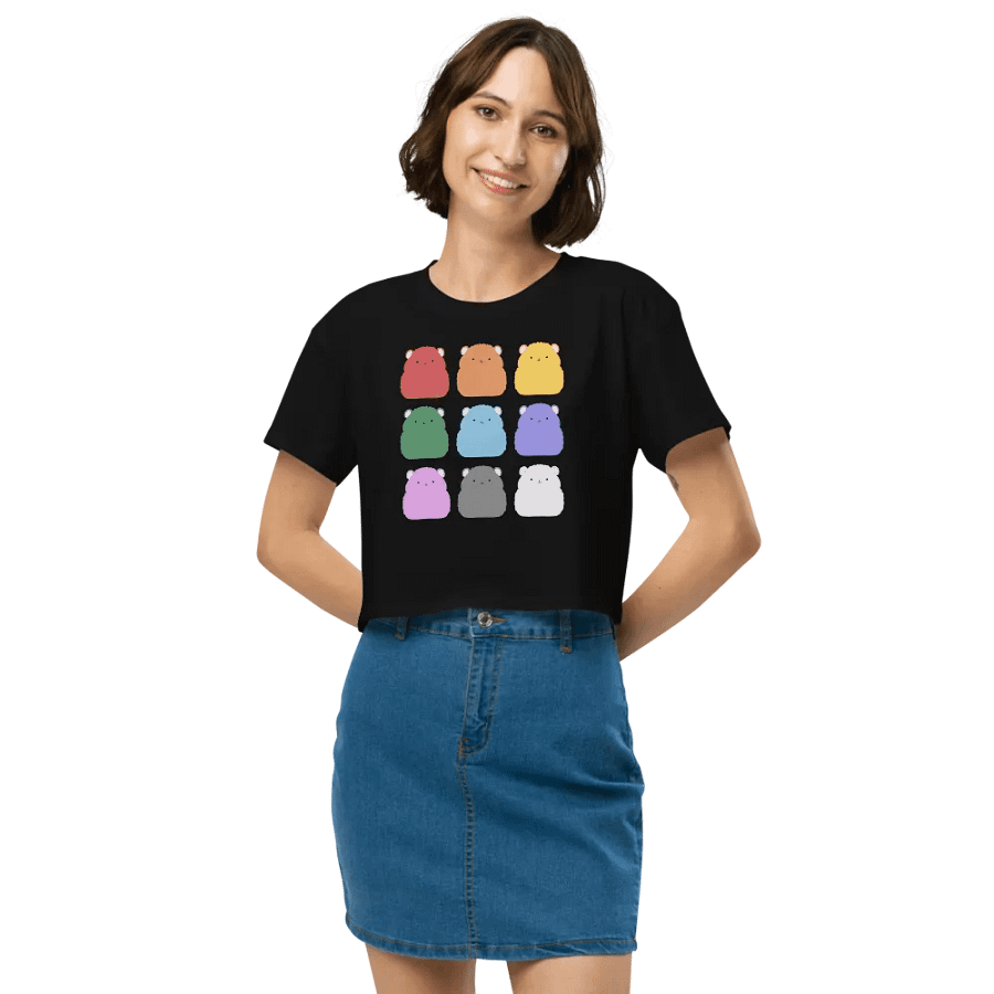 Rainbow Hamster Colours - Crop Tee product image (9)