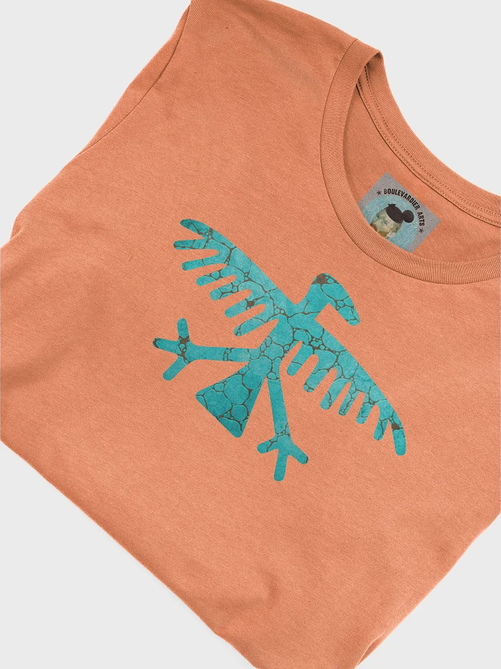 Turquoise Condor Unisex T-shirt product image (2)