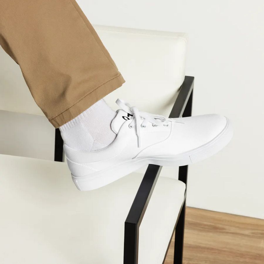 TDS Music Men's White Canvas Sneakers: Exclusive Design for Ultimate Comfort and Style product image (8)