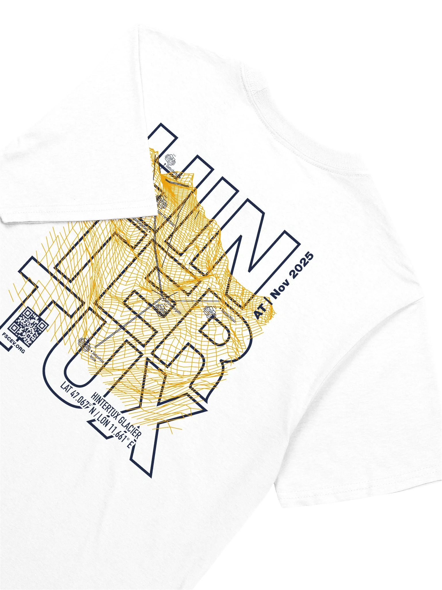 Hintertux Glacier Coordinates Resort white (front and back print) product image (4)