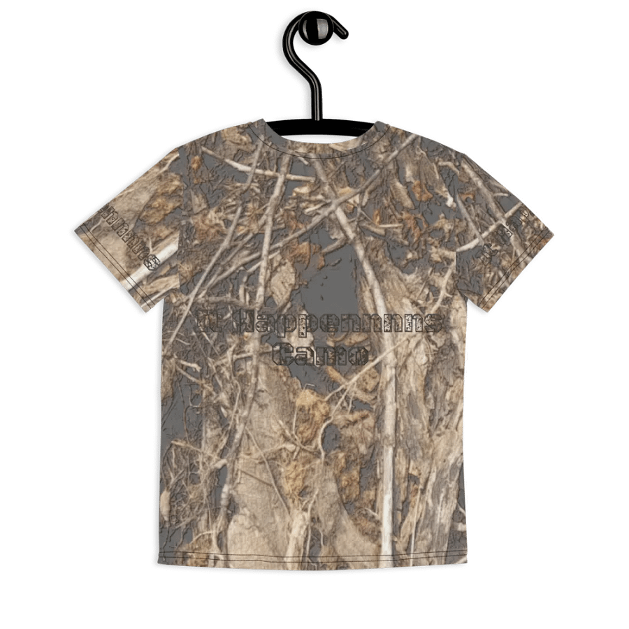 Youth Crew Neck T-Shirt - Dead Split - It Happennnns Camo product image (9)