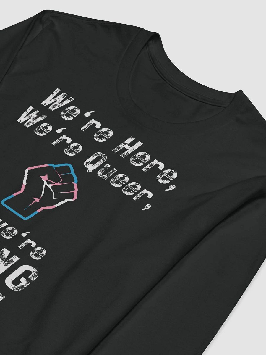 Here, Queer, and Pissed - Trans Rights Long Sleeve Shirt product image (3)
