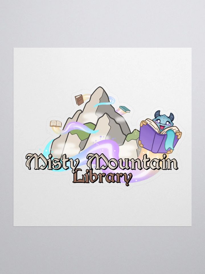 Misty Mountain Library Sticker product image (1)