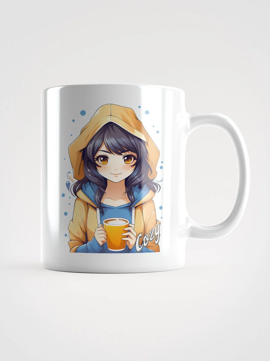 Cozy Kawaii Anime Girl - Coffee or Soup Mug - 11 oz - 15 oz - 20 oz - v2 product image (1)