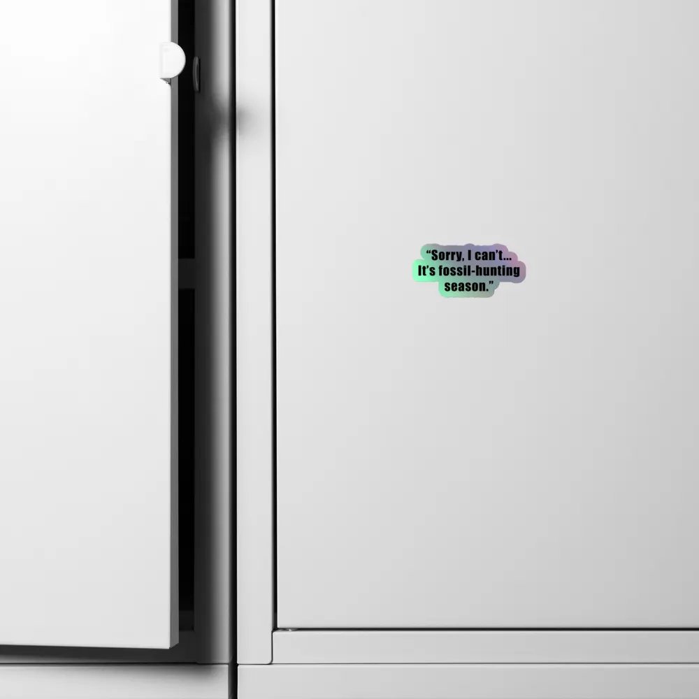 Fossil Hunting Season Holographic Sticker product image (4)