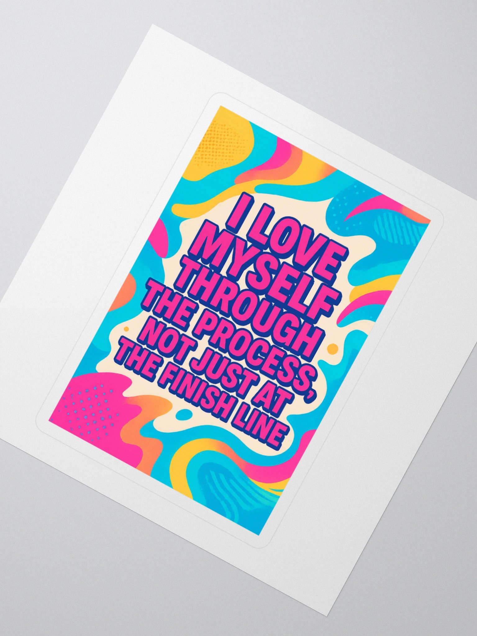 Self-Love Process Kiss Cut Stickers – Empowering Affirmation Stickers for Journals, Laptops & More product image (2)