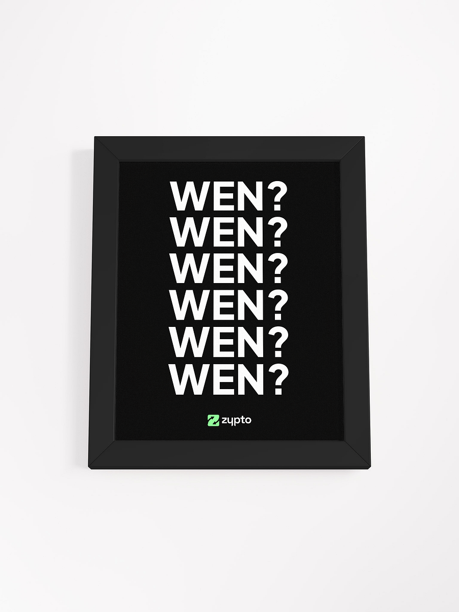 WEN? Framed Poster product image (1)