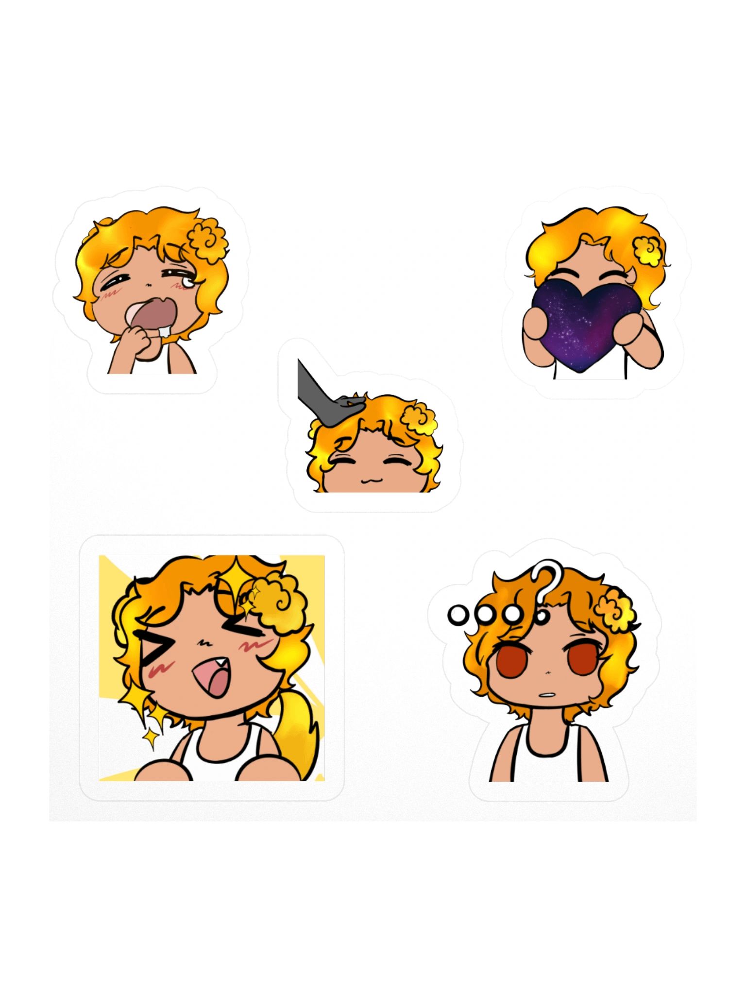 Golden Hour Shy Stickers product image (1)