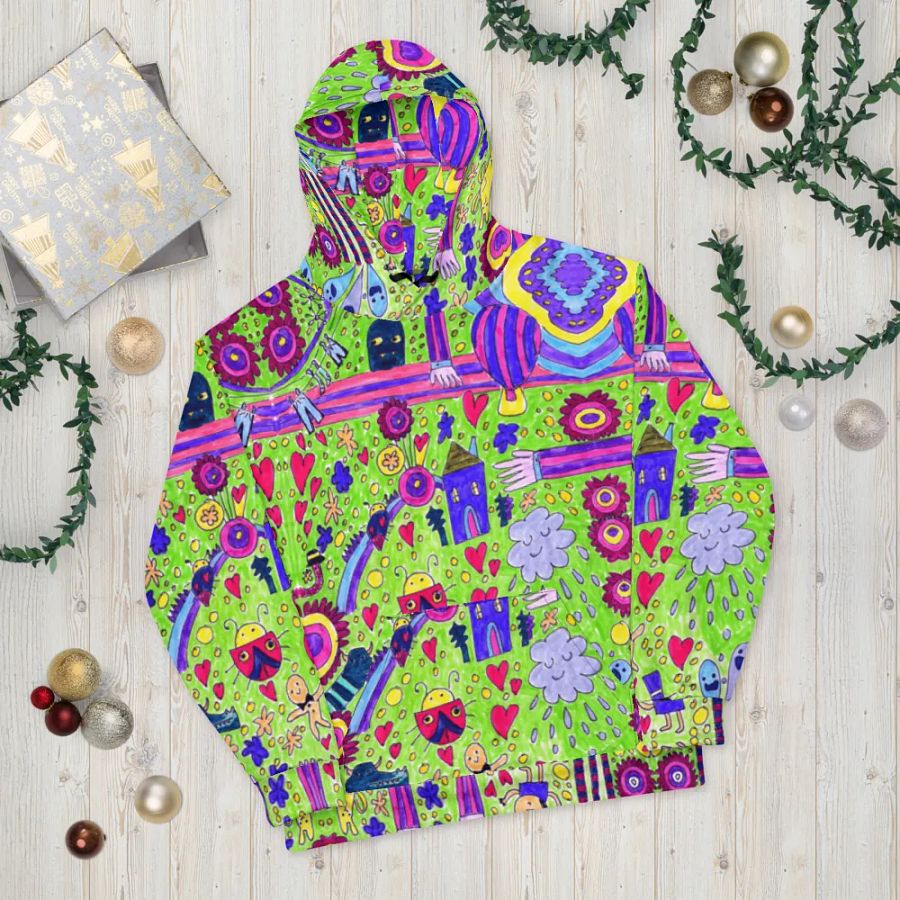 Abstract Doodle Life Unisex Hoodie product image (11)