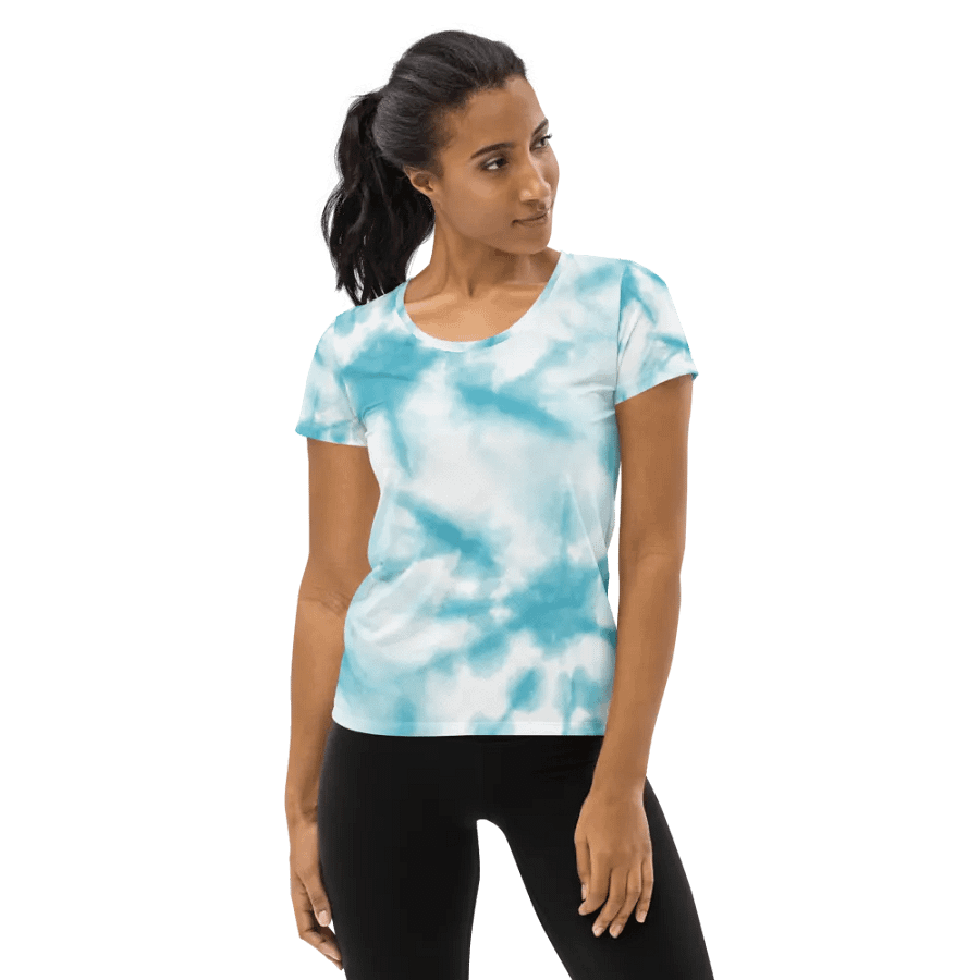 Aqua Dream All-Over Women's Athletic Tee product image (1)