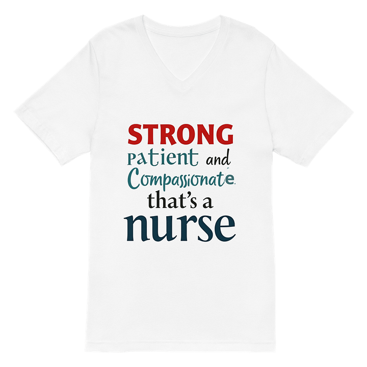 STRONG Nurse V-Neck T-Shirt product image (2)