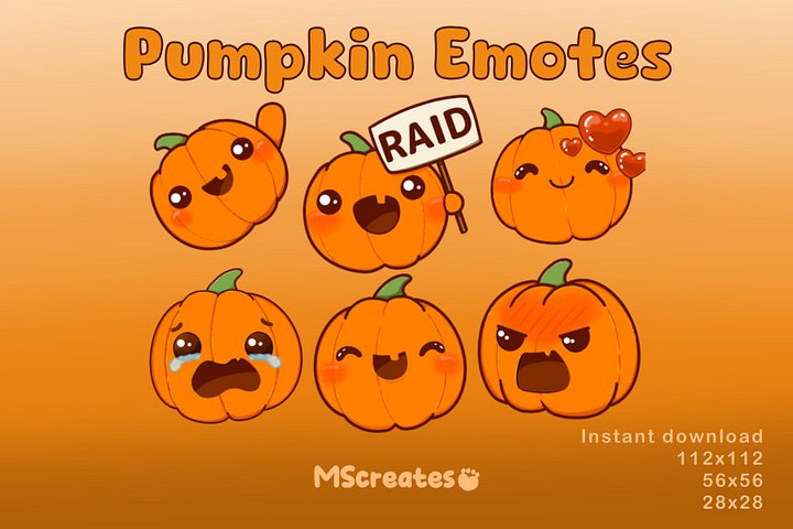 Pumpkin Emote Pack product image (1)