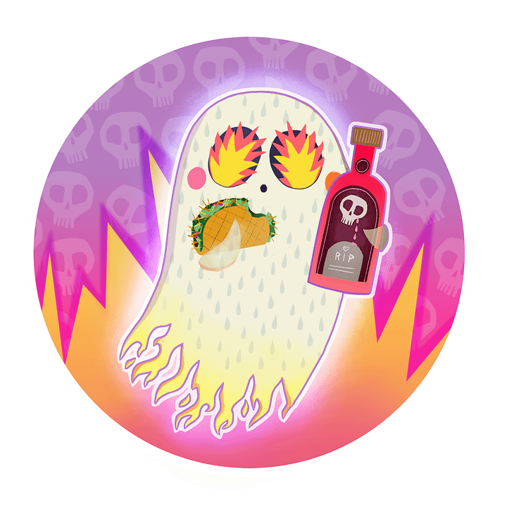 Pastel Little Ghost Hot Sauce - Stainless Steel Tumbler product image (2)