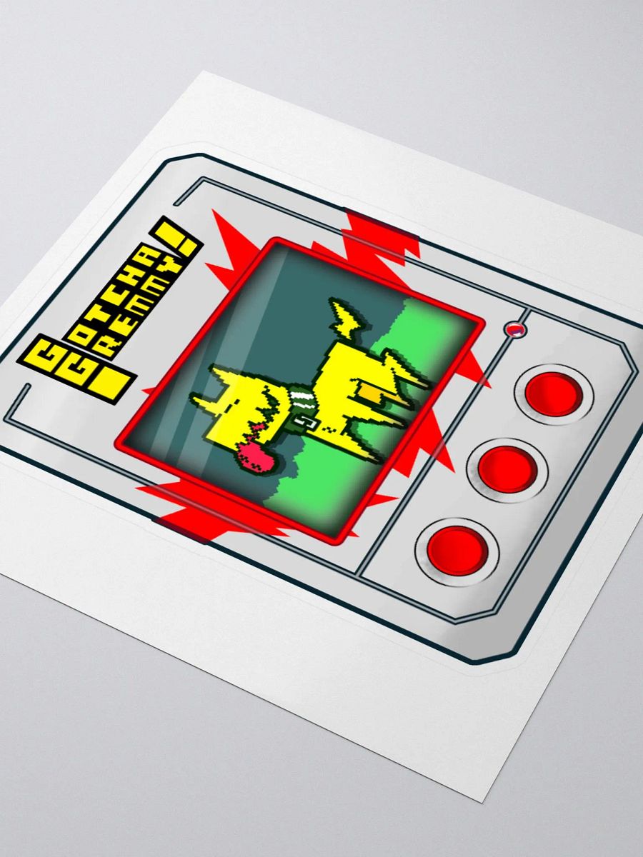 Gotcha Gremmy! [White/Red] - Sticker product image (3)