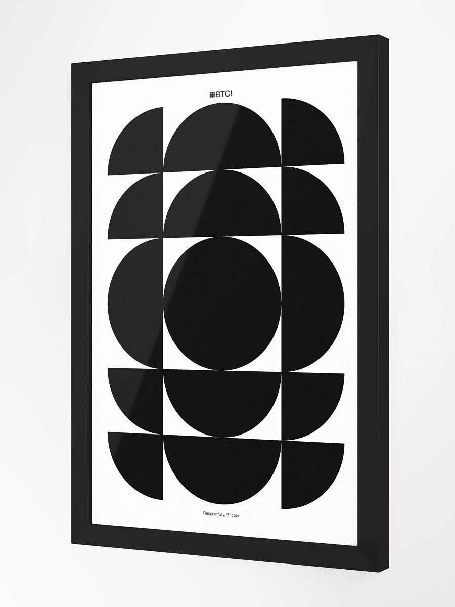Bitcoin Nodes Poster [framed] product image (2)