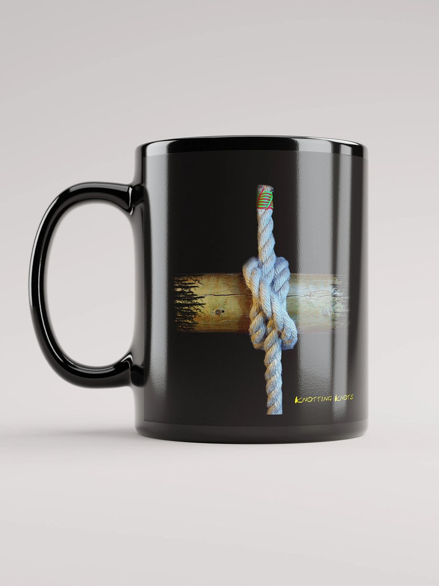 Nautical Clove Hitch Knot Black Mug: product image (11)