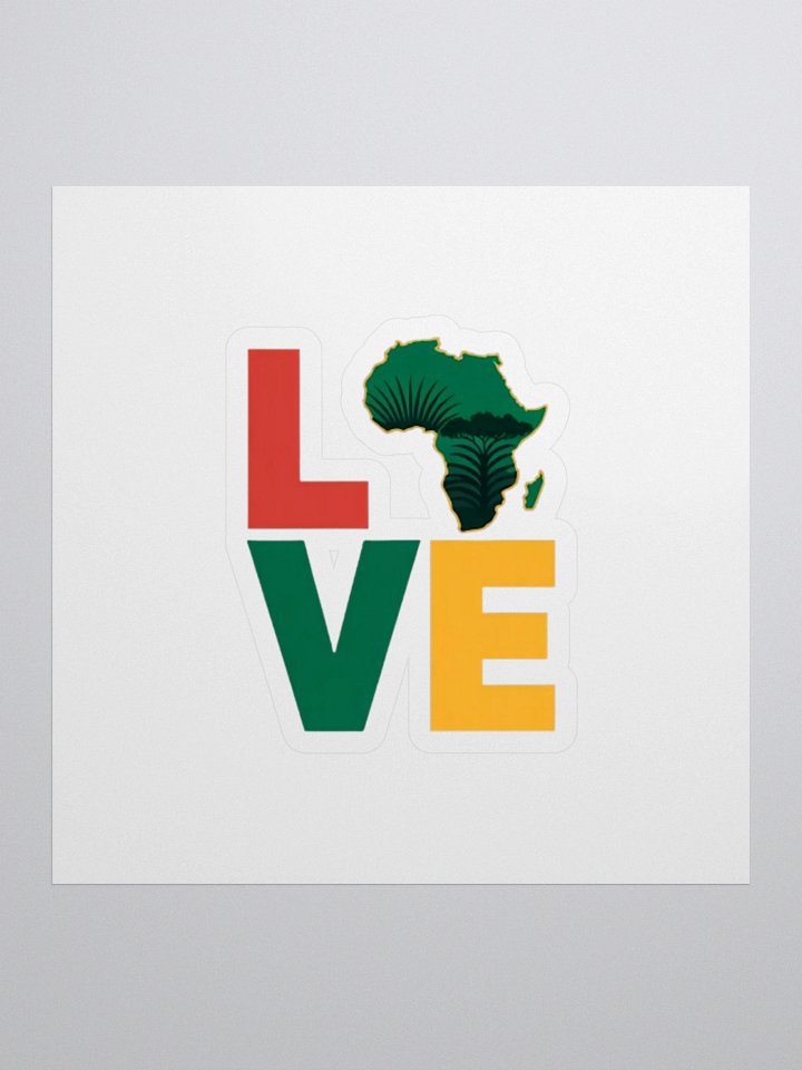 African Love Map of Africa Sticker product image (1)