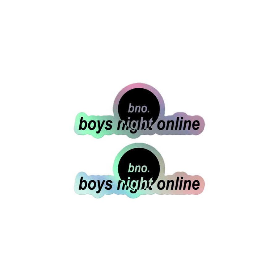 boys night iridescent stickers product image (1)
