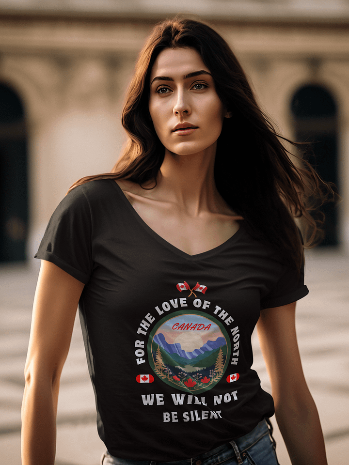Canadian Wilderness V-Neck Tee product image (13)