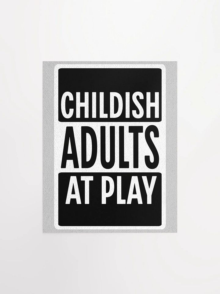 Parental Advisory Sign Board Game Room Poster - 11
