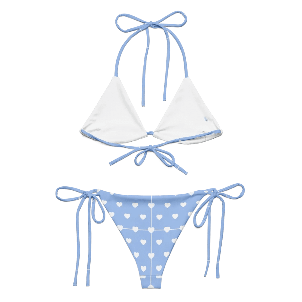 Pastel Heart Seamless Pattern String Bikini - v4 product image (6)