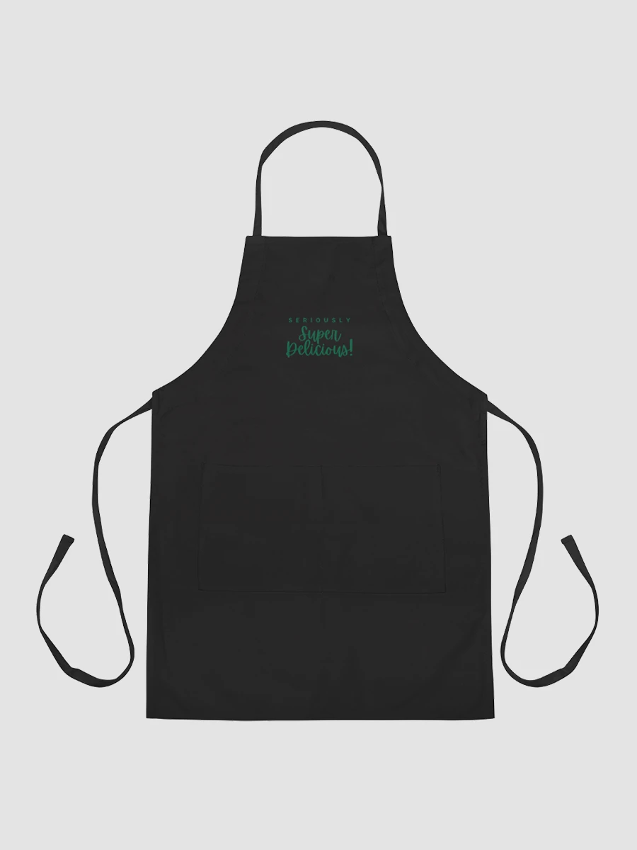 Super Delicious Embroidered Cooking Apron (Green) product image (3)