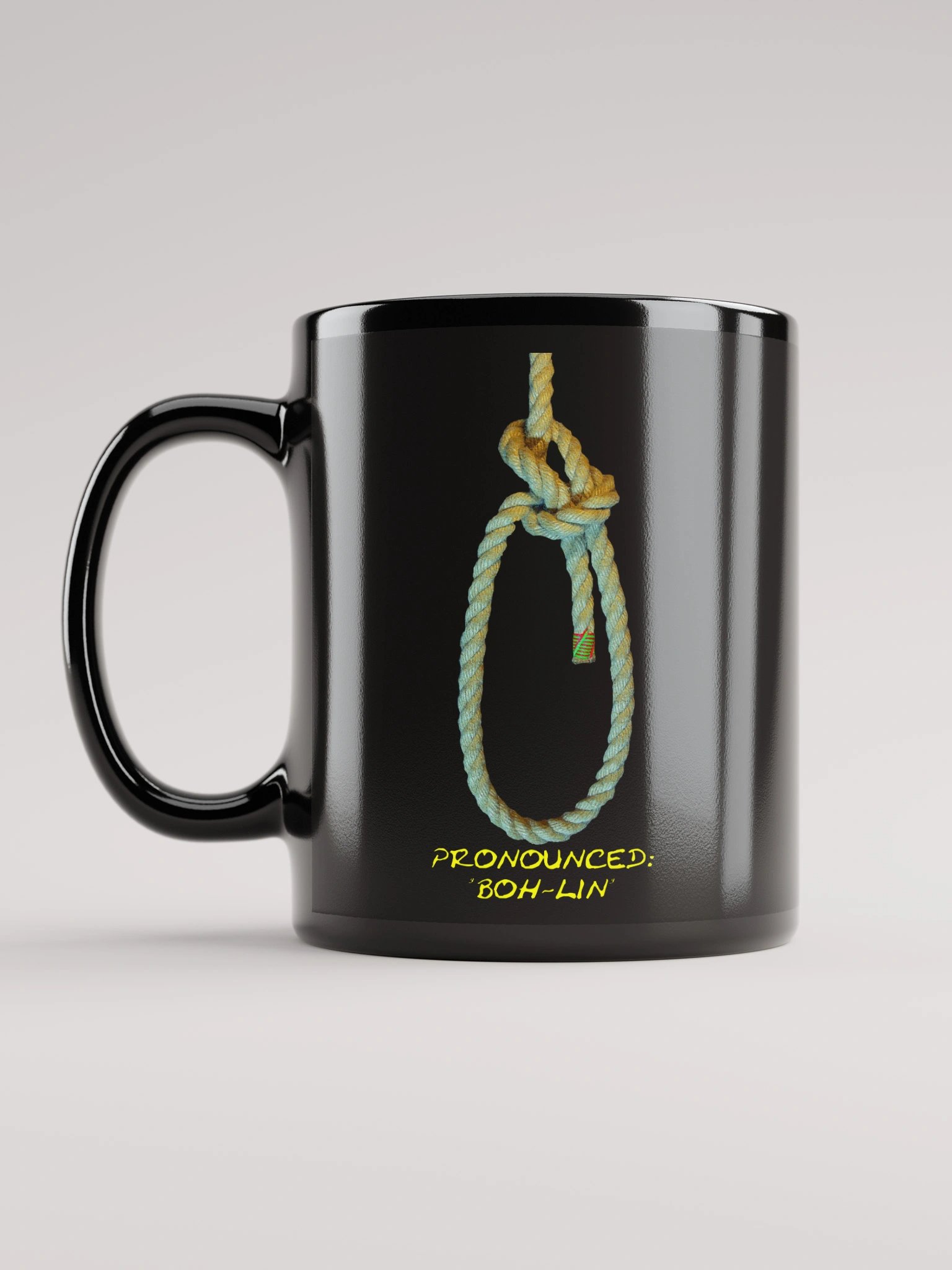 Bowline Knot - Pronounced (Boh-lin) Black Mug product image (11)