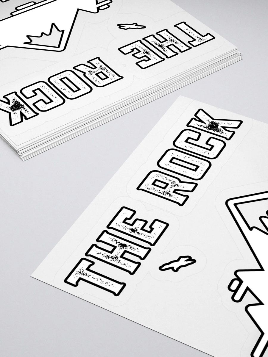 The Rock Sticker (White) product image (11)