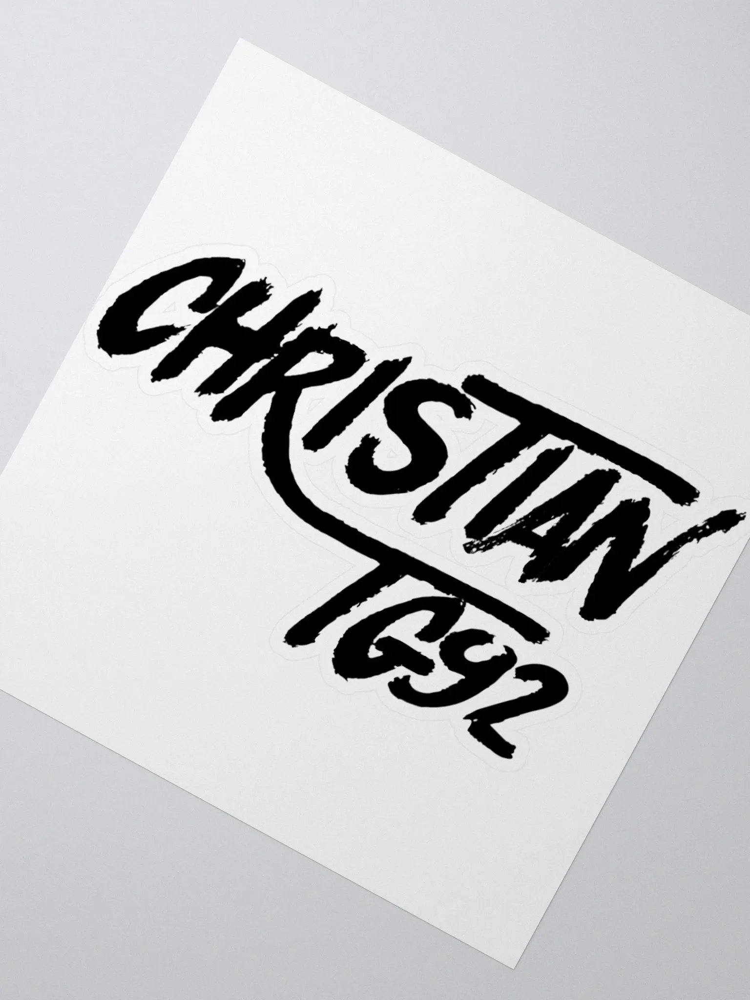ChristianTG92 (Black Logo) Stickers product image (2)