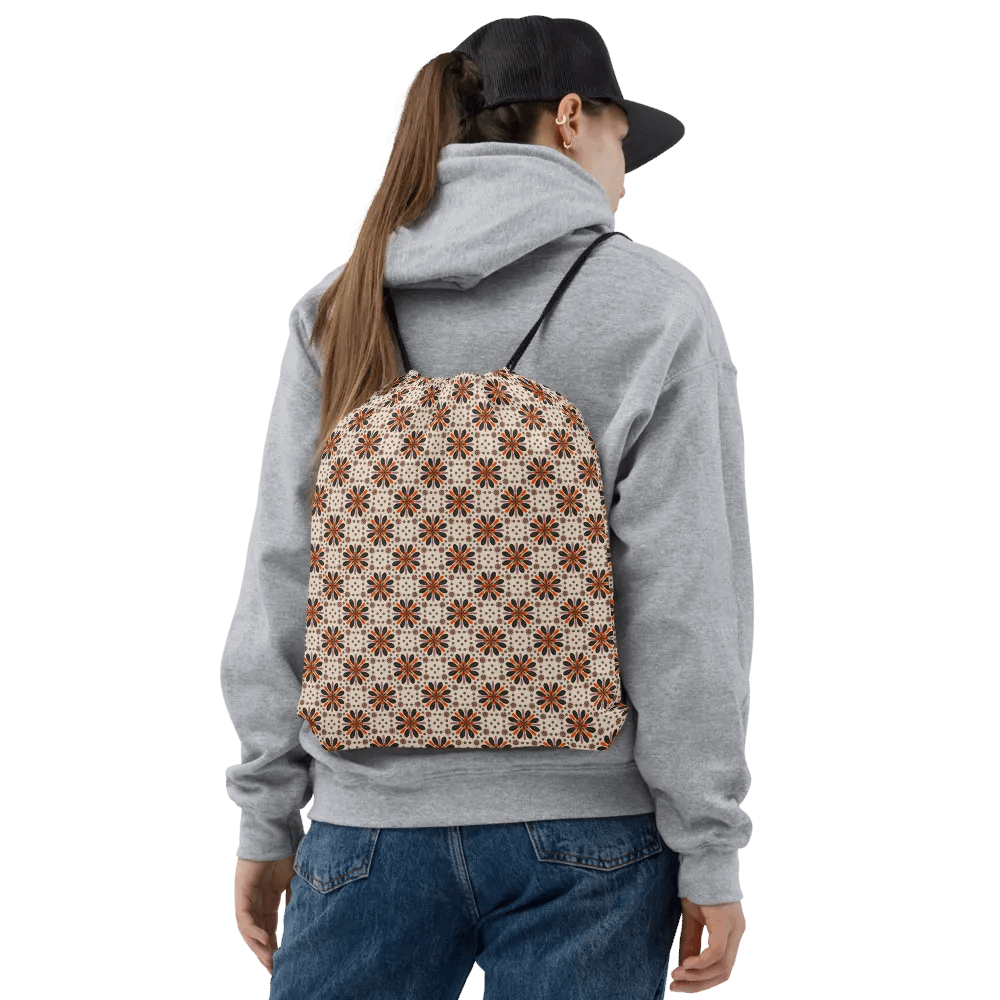 Autumn Flowers Drawstring Bag product image (2)