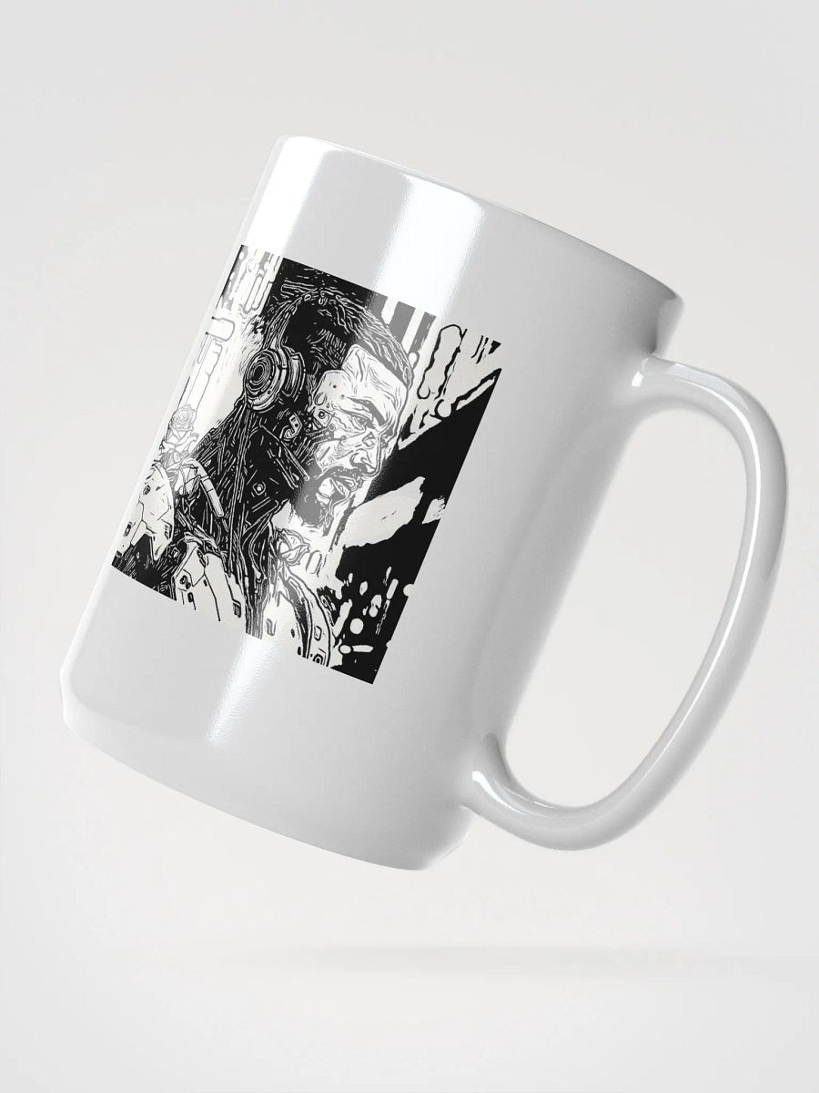Cyber Serenity Mug - digital art mug product image (2)
