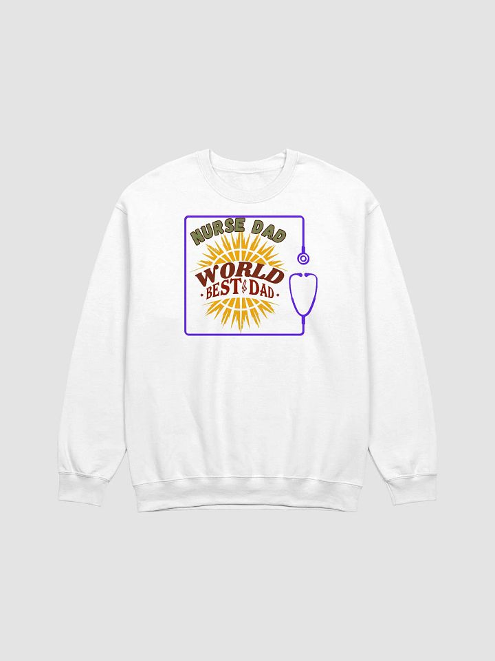 Stethoscope, Nurse Dad World's Best Crewneck Sweatshirt product image (1)