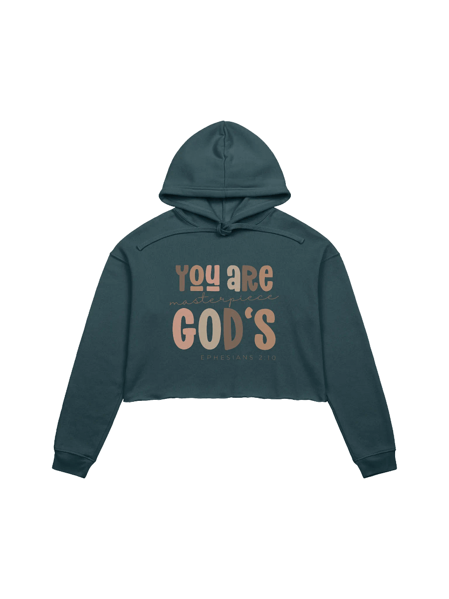 You Are God's Masterpiece: Inspirational Crop Top Hoodie from U+God product image (5)