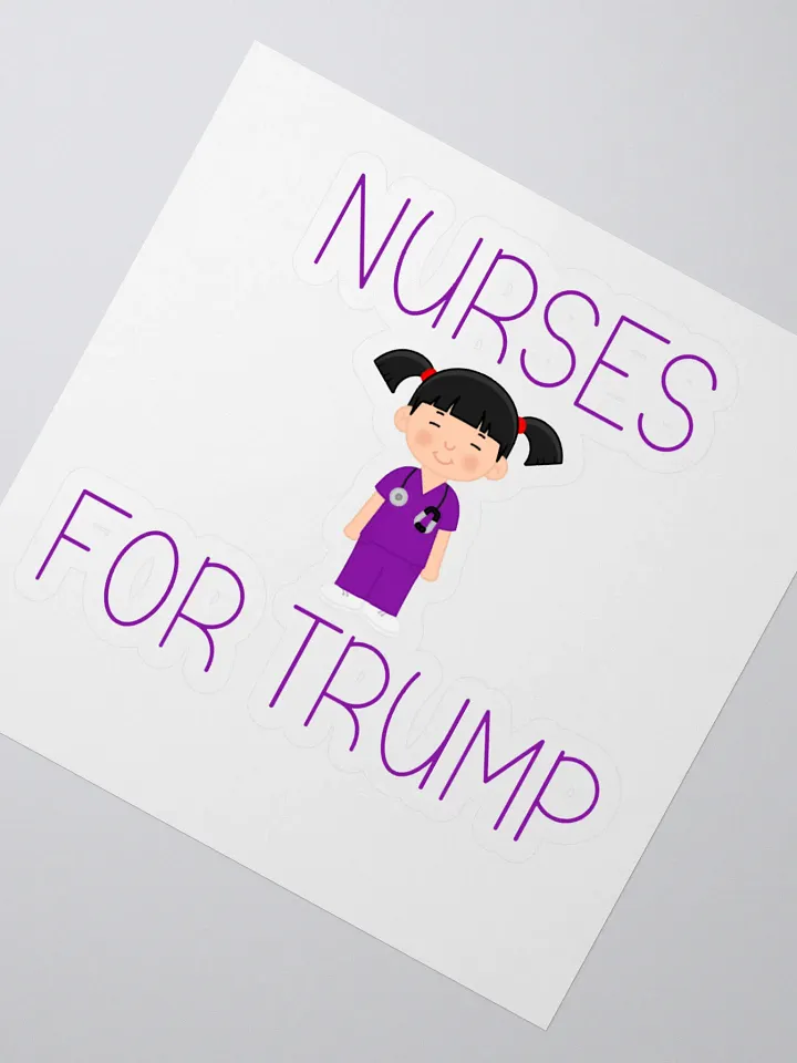 Nurses For Trump (F) Sticker product image (2)