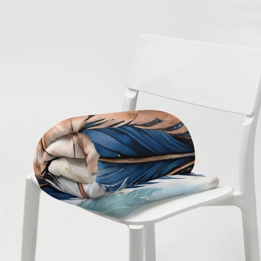 Gold Dust Feathers Throw product image (19)