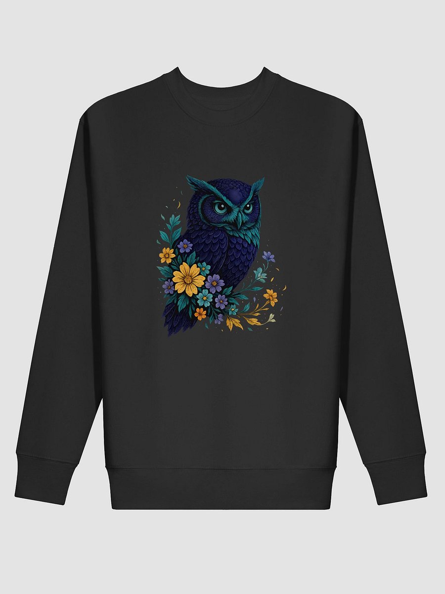 Naturecore Owl Sweatshirt With Wildflowers And Woodland Style product image (16)