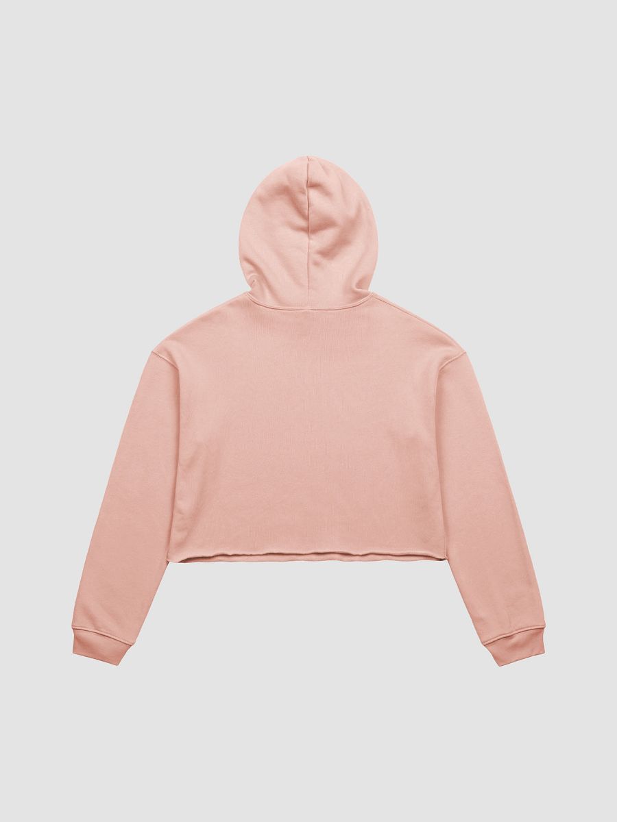 Lucky Pineapple Films Logo Peach Pink Women's Fleece Cropped Hoodie product image (2)