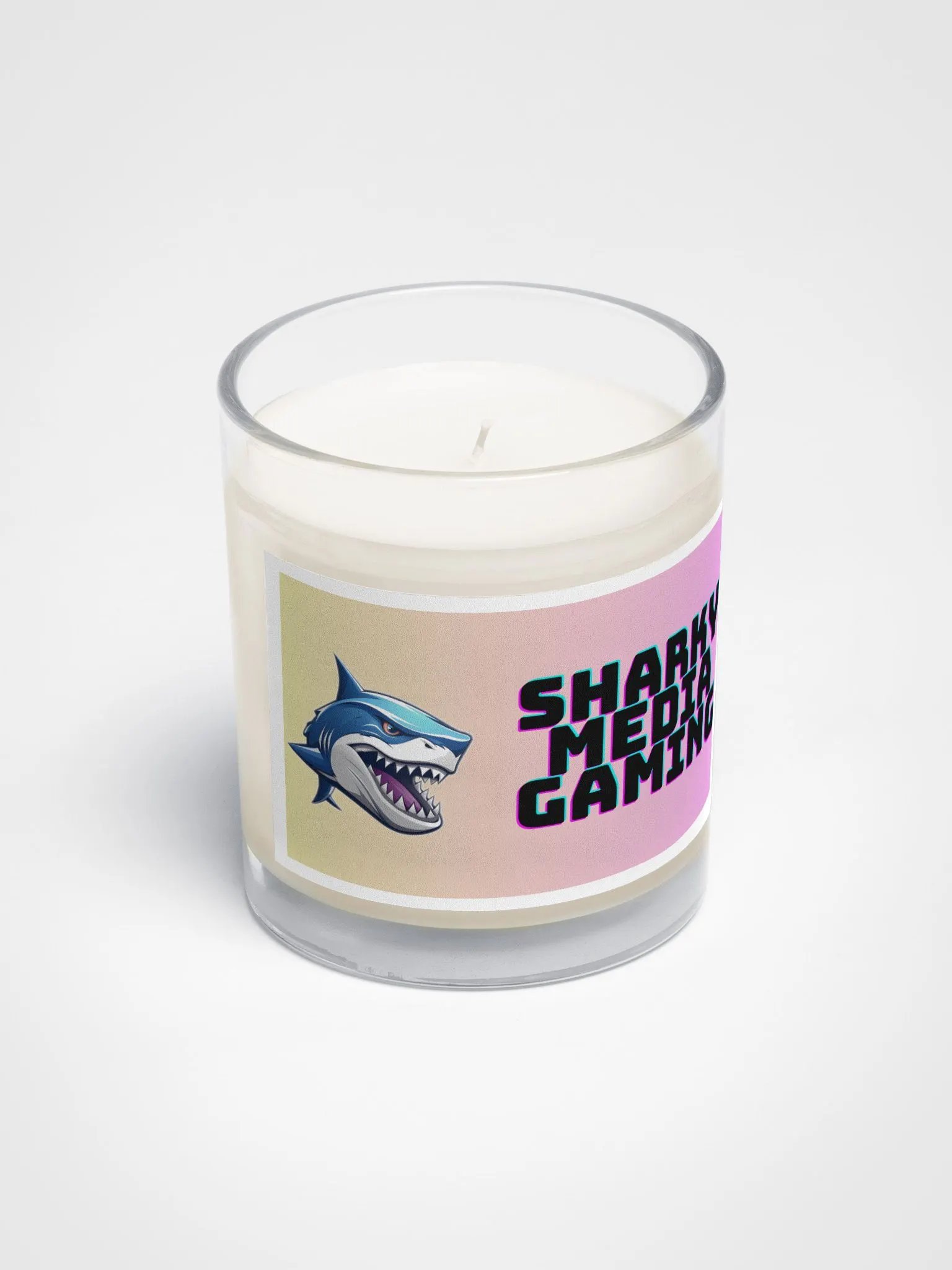 Sharky Media Gaming Candle (Yellow/Pink) product image (2)