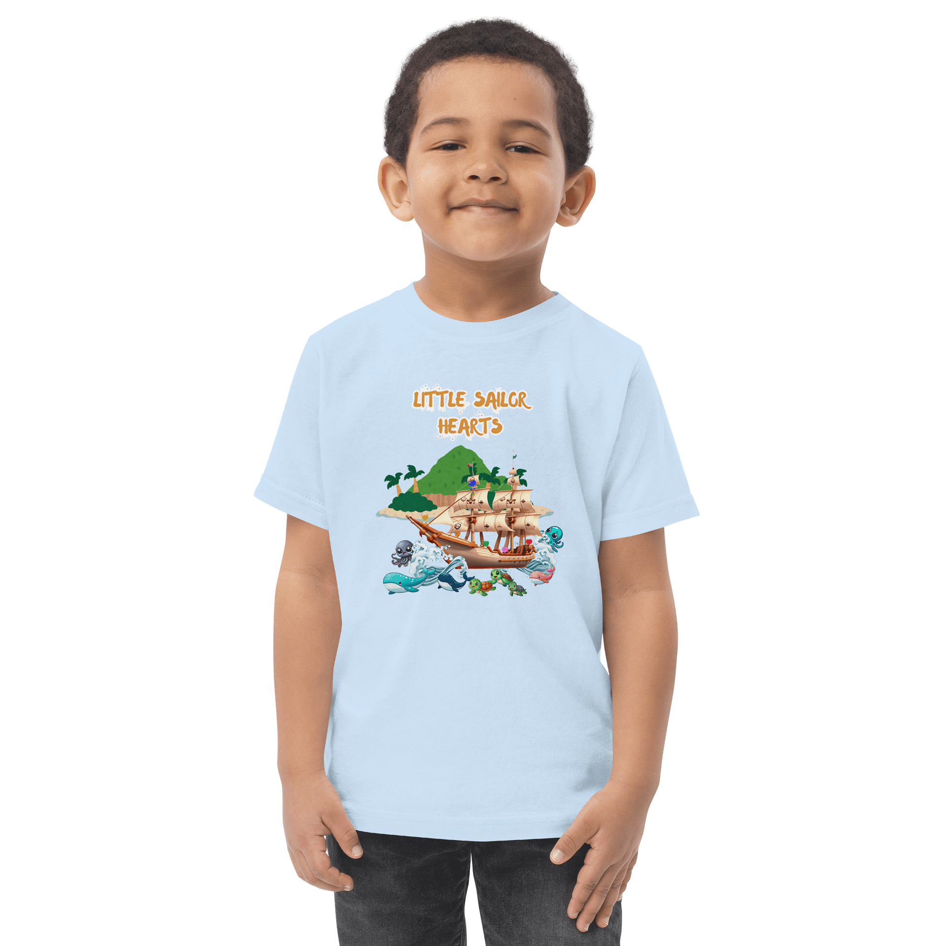 Little Sailor Hearts Adventure Toddler T-Shirt product image (13)