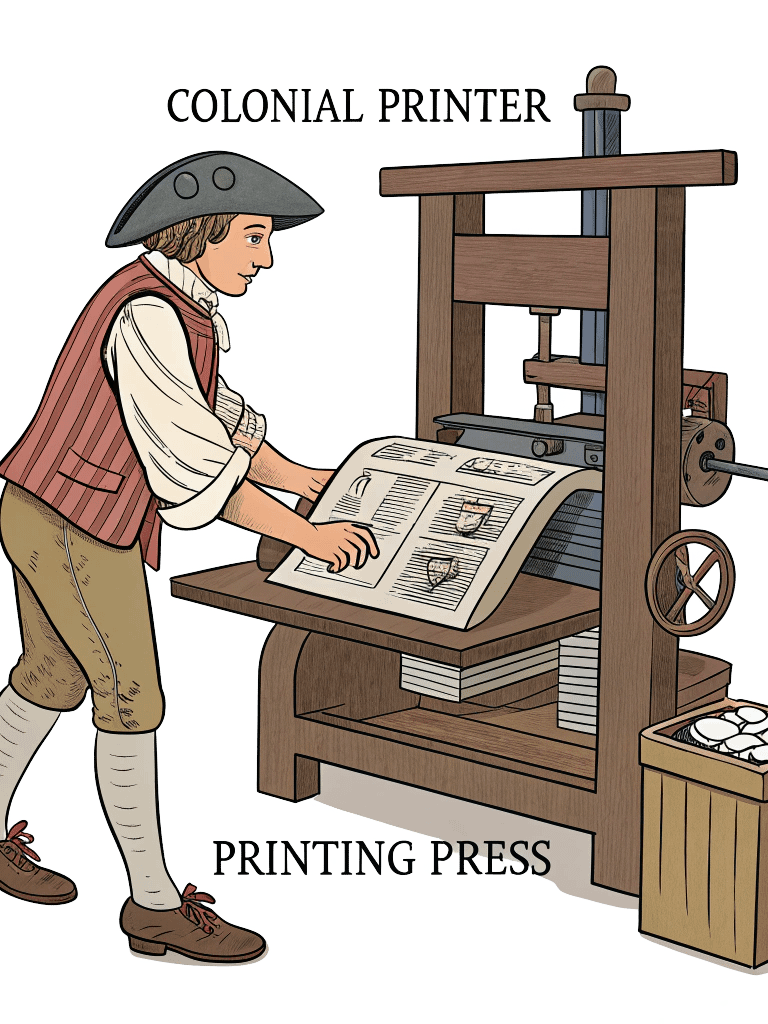 A Colonial American Trades Coloring Book for Kids. product image (1)