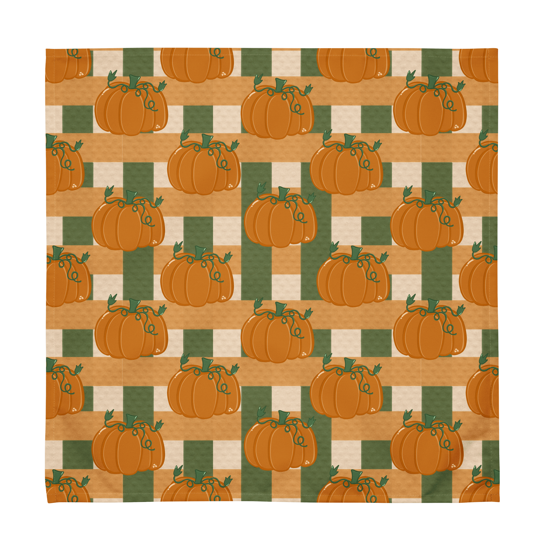 Pumpkin Plaid Cloth Napkin Set product image (3)