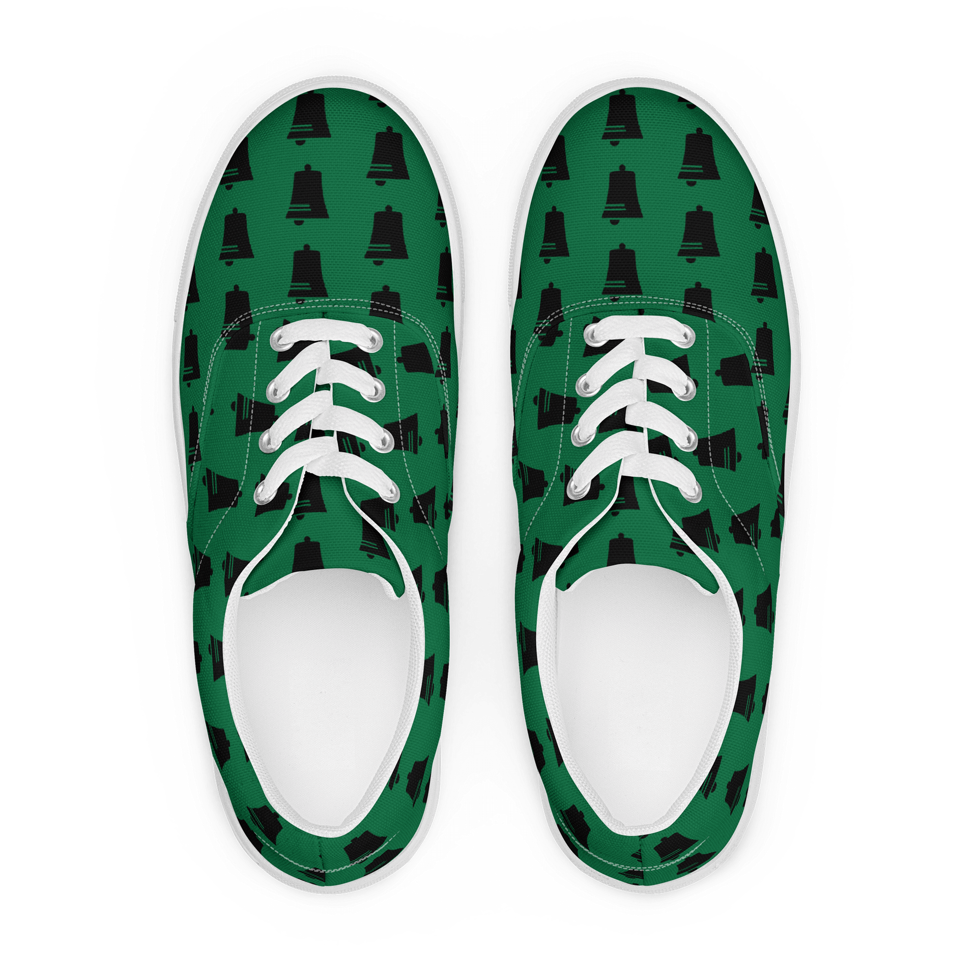 Green Bell Grid Men's Canvas Shoes product image (1)