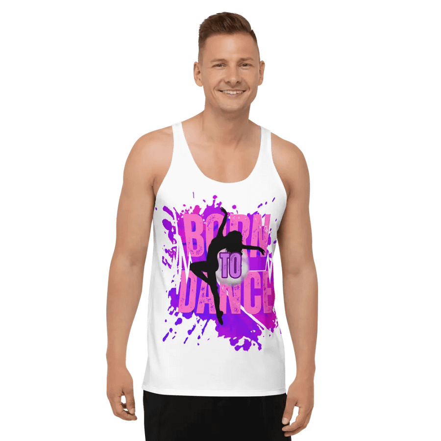 Born to Dance Her Silhouette Energetic Vibes Full Print Tank product image (8)