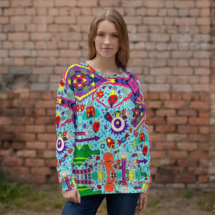 Abstract Doodle Characters Unisex Sweatshirt product image (1)