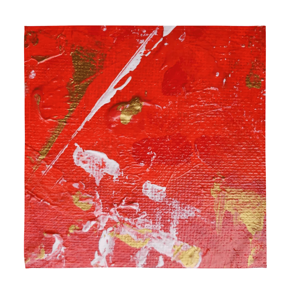 Red, Gold and White Cloth Napkins (Set of 4) product image (6)
