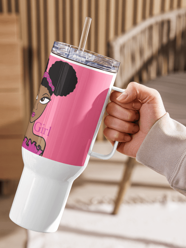 Beautiful Brown Girl Travel Mug - Cocoa product image (1)
