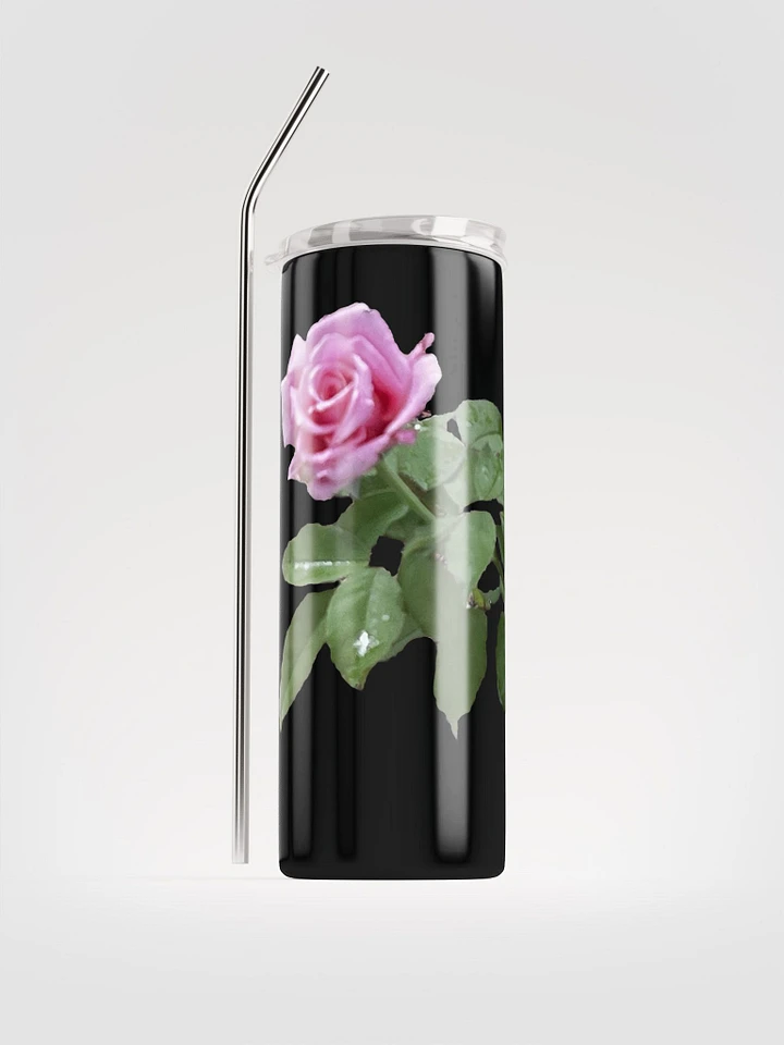 Miniaday Designs Pink Rose Stainless Steel Tumbler product image (1)