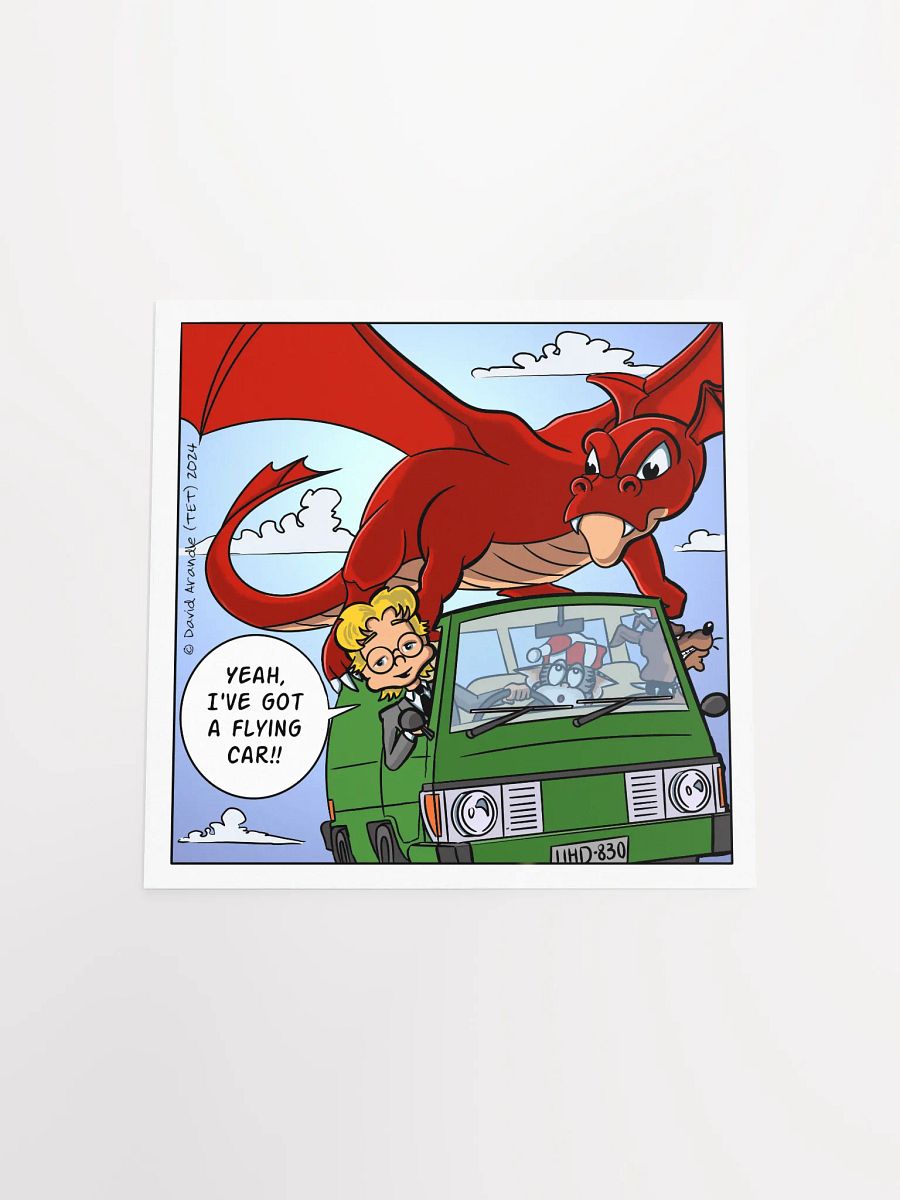 I've Got a Flying Car - Resident Dragon Poster product image (11)