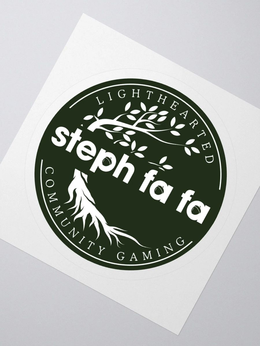 Steph fa fa Lighthearted Logo Kiss Cut Stickers product image (5)