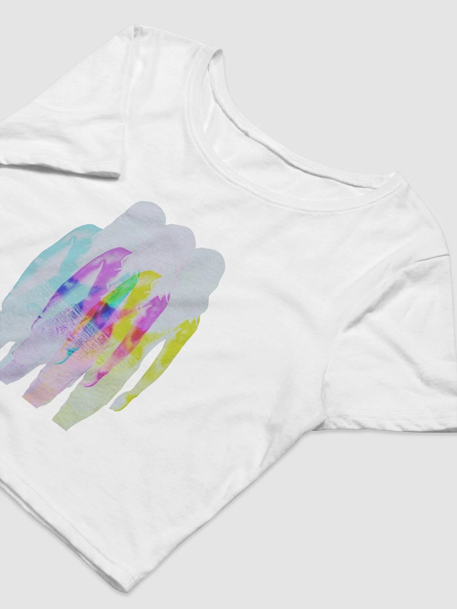 Tri-Figure Holographic Crop Tee product image (5)